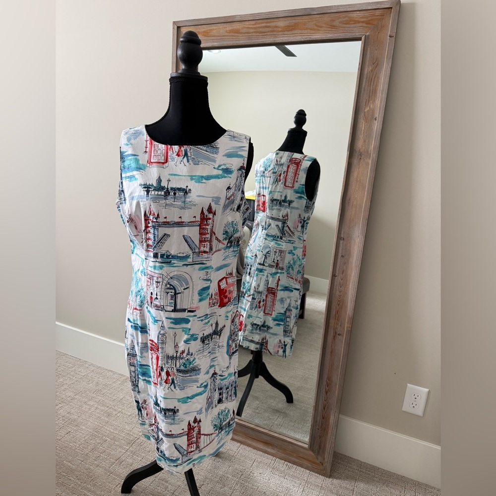 White Chetta B lined sheath dress size 10 like new!